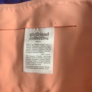 girlfriend collective peach shorts
